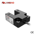 Lanbao Photoelectric Sensor U-shaped Through Beam Reflection Sensor PU15 Series 15mm Distance Adjustable 3 Wires with 2m Cable